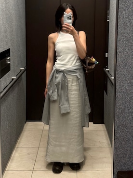 「MANGO（マンゴ）のアイテム」を使った、𝘼𝙕𝙐𝙎𝘼さん（レディース・153cm）の夏コーディネート