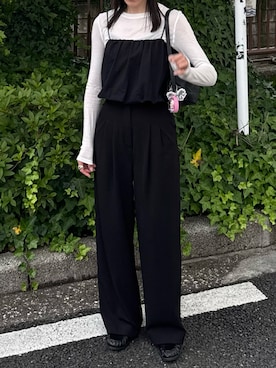 「H&M（エイチ・アンド・エム）のアイテム（パンツ）」を使った、𝘼𝙕𝙐𝙎𝘼さん（レディース・153cm）の夏コーディネート