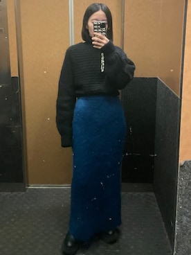 「SIWEM（シウム）のアイテム」を使った、𝘼𝙕𝙐𝙎𝘼さん（レディース・153cm）の冬コーディネート