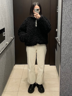 「Weekend Max Mara（ウイークエンドマックスマーラ）のアイテム」を使った、𝘼𝙕𝙐𝙎𝘼さん（レディース・153cm）の冬コーディネート