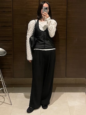 「SINOON（シヌーン）のアイテム」を使った、𝘼𝙕𝙐𝙎𝘼さん（レディース・153cm）の秋コーディネート
