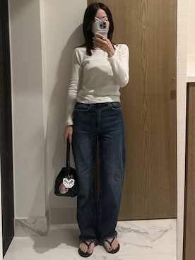 「H&M（エイチ・アンド・エム）のアイテム（パンツ）」を使った、𝘼𝙕𝙐𝙎𝘼さん（レディース・153cm）の夏コーディネート