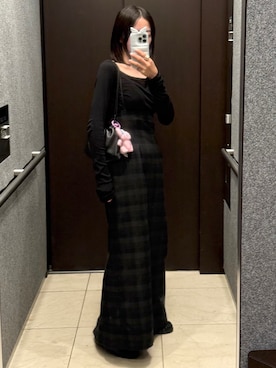 「SIWEM（シウム）のアイテム」を使った、𝘼𝙕𝙐𝙎𝘼さん（レディース・153cm）の秋コーディネート