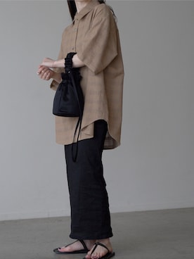 「TOTEME（トーテム）のアイテム」を使った、𝘼𝙕𝙐𝙎𝘼さん（レディース・153cm）の春コーディネート