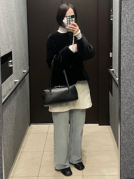 「MEER.（メーア）のアイテム」を使った、𝘼𝙕𝙐𝙎𝘼さん（レディース・153cm）の春コーディネート