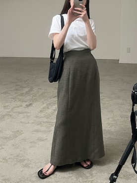 「TOTEME（トーテム）のアイテム」を使った、𝘼𝙕𝙐𝙎𝘼さん（レディース・153cm）の春コーディネート