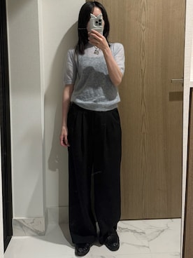 「AURALEE（オーラリー）のアイテム」を使った、𝘼𝙕𝙐𝙎𝘼さん（レディース・153cm）の春コーディネート