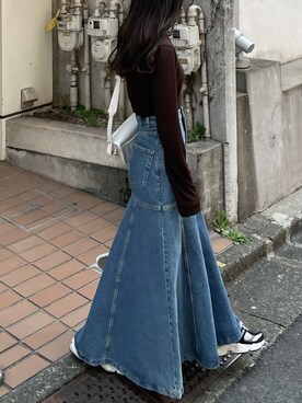 「AURALEE（オーラリー）のアイテム（バッグ）」を使った、𝘼𝙕𝙐𝙎𝘼さん（レディース・153cm）の春コーディネート