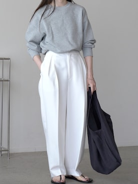 「TOTEME（トーテム）のアイテム」を使った、𝘼𝙕𝙐𝙎𝘼さん（レディース・153cm）の春コーディネート