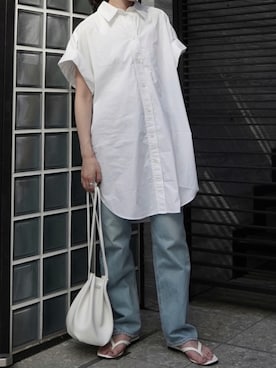 「Tu es mon TRESOR（トゥ エ モン トレゾア）のアイテム」を使った、𝘼𝙕𝙐𝙎𝘼さん（レディース・153cm）の夏コーディネート