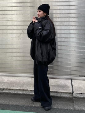 「Graphpaper（グラフペーパー）のアイテム（ジャケット/アウター）」を使った、𝘼𝙕𝙐𝙎𝘼さん（レディース・153cm）の冬コーディネート