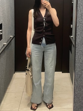 「H&M（エイチ・アンド・エム）のアイテム」を使った、𝘼𝙕𝙐𝙎𝘼さん（レディース・153cm）の夏コーディネート