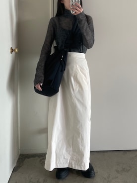 「SIWEM（シウム）のアイテム（リング）」を使った、𝘼𝙕𝙐𝙎𝘼さん（レディース・153cm）の秋コーディネート