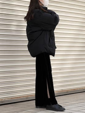 「sneakers」｜「アイテム（ジャケット/アウター）」を使った、𝘼𝙕𝙐𝙎𝘼さん（レディース・153cm）の冬コーディネート