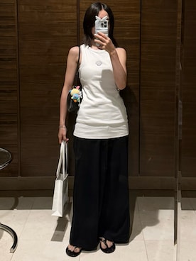 「ビーサン」｜𝘼𝙕𝙐𝙎𝘼さん（レディース・153cm）の夏コーディネート