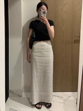 「K.JACQUES（ケイジャック）のアイテム」を使った、𝘼𝙕𝙐𝙎𝘼さん（レディース・153cm）の夏コーディネート