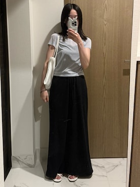 「H&M（エイチ・アンド・エム）のアイテム」を使った、𝘼𝙕𝙐𝙎𝘼さん（レディース・153cm）の夏コーディネート