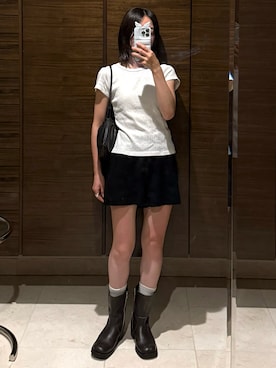 「MANGO（マンゴ）のアイテム」を使った、𝘼𝙕𝙐𝙎𝘼さん（レディース・153cm）の夏コーディネート