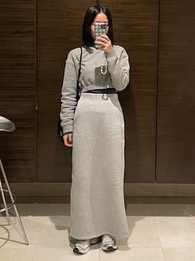 「yo BIOTOP（ヨービオトープ）のアイテム」を使った、𝘼𝙕𝙐𝙎𝘼さん（レディース・153cm）の冬コーディネート