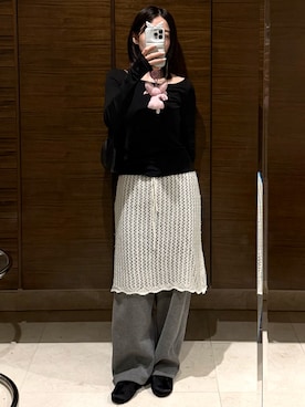 「アイテム（その他シューズ）」を使った、𝘼𝙕𝙐𝙎𝘼さん（レディース・153cm）の秋コーディネート