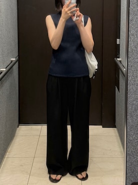 「COSYMOSY（コジモジ）のアイテム」を使った、𝘼𝙕𝙐𝙎𝘼さん（レディース・153cm）の夏コーディネート