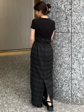 「H&M（エイチ・アンド・エム）のアイテム（ヘアアクセサリー）」を使った、𝘼𝙕𝙐𝙎𝘼さん（レディース・153cm）の夏コーディネート