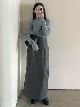 「SIWEM（シウム）のアイテム（リング）」を使った、𝘼𝙕𝙐𝙎𝘼さん（レディース・153cm）の秋コーディネート