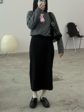 「アイテム（タイツ/ストッキング）」を使った、𝘼𝙕𝙐𝙎𝘼さん（レディース・153cm）の秋コーディネート