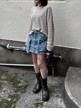 「MANGO（マンゴ）のアイテム」を使った、𝘼𝙕𝙐𝙎𝘼さん（レディース・153cm）の秋コーディネート