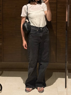 「H&M（エイチ・アンド・エム）のアイテム」を使った、𝘼𝙕𝙐𝙎𝘼さん（レディース・153cm）の夏コーディネート