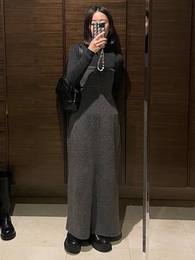 「PHEENY（フィーニー）のアイテム」を使った、𝘼𝙕𝙐𝙎𝘼さん（レディース・153cm）の冬コーディネート