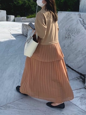 「CLANE（クラネ）のアイテム（シャツワンピース）」を使った、rrr0802さん（レディース・154cm）の秋コーディネート