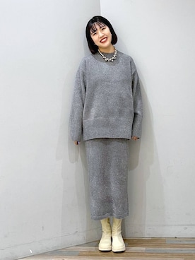 mnm_._._さん（レディース・163cm）の冬コーディネート