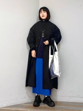 「アイテム（ブルゾン）」を使った、mnm_._._さん（レディース・163cm・20代）の冬コーディネート