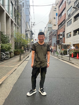 「KMRii（ケムリ）のアイテム」を使った、shigeさん（メンズ・168cm）の冬コーディネート