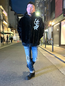 「1PIU1UGUALE3  RELAX （ウノピゥウノウグァーレトレ リラックス）のアイテム（ブルゾン）」を使った、shigeさん（メンズ・168cm）の秋コーディネート
