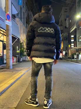 「muta（ムータ）のアイテム（ブルゾン）」を使った、shigeさん（メンズ・168cm）の冬コーディネート