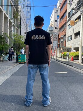 「2STAR（ツースター）のアイテム」を使った、shigeさん（メンズ・168cm）の夏コーディネート