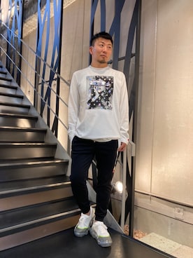 「STUD MUFFIN（スタッドマフィン）のアイテム（パンツ）」を使った、shigeさん（メンズ・168cm）の秋コーディネート