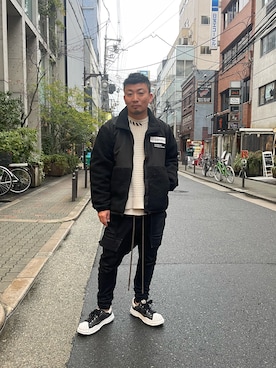 「ROYAL FLASH（ロイヤルフラッシュ）のアイテム（ジャケット/アウター）」を使った、shigeさん（メンズ・168cm）の冬コーディネート