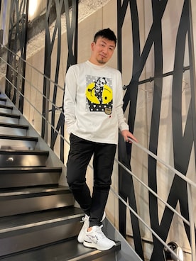「P.M.D.S.（ピー エム ディー エス）のアイテム（スウェットパンツ）」を使った、shigeさん（メンズ・168cm）の冬コーディネート