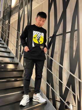 「P.M.D.S.（ピー エム ディー エス）のアイテム（スウェットパンツ）」を使った、shigeさん（メンズ・168cm）の冬コーディネート