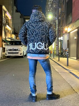 「1piu1uguale3 RELAX（ウノピュウノウグァーレトレリラックス）のアイテム（ジャケット/アウター）」を使った、shigeさん（メンズ・168cm）の秋コーディネート