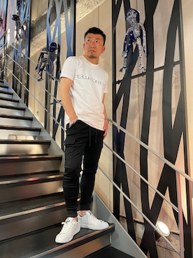 「2STAR（ツースター）のアイテム」を使った、shigeさん（メンズ・168cm）の夏コーディネート