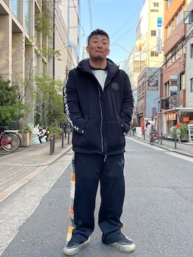 「1piu1uguale3 RELAX（ウノピュウノウグァーレトレリラックス）のアイテム（ブルゾン）」を使った、shigeさん（メンズ・168cm）の秋コーディネート