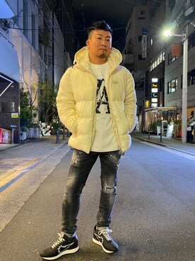 「muta（ムータ）のアイテム（ブルゾン）」を使った、shigeさん（メンズ・168cm）の冬コーディネート