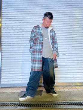 「ISAMU KATAYAMA BACKLASH（イサムカタヤマバックラッシュ）のアイテム（トップス）」を使った、shigeさん（メンズ・168cm）の秋コーディネート