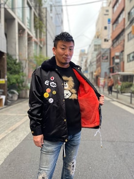 「STUD MUFFIN（スタッドマフィン）のアイテム（ジャケット/アウター）」を使った、shigeさん（メンズ・168cm）の秋コーディネート