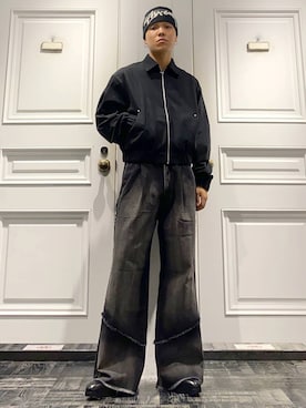 「アイテム（ブルゾン）」を使った、issin0006さん（メンズ・175cm・20代）の夏コーディネート