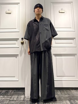「HARE（ハレ）のアイテム（サンダル）」を使った、issin0006さん（メンズ・176cm）の夏コーディネート